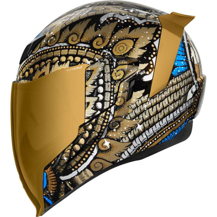 Icon AIRFLITE DAY TRIPPER GOLD motorcycle helmet