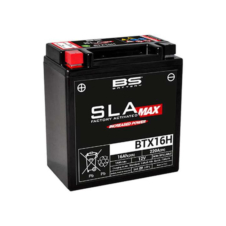 Batterie BS BTX16H SLA MAX (YTX16-BS)