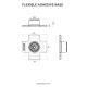 Quad Lock 360 flexible adhesive base