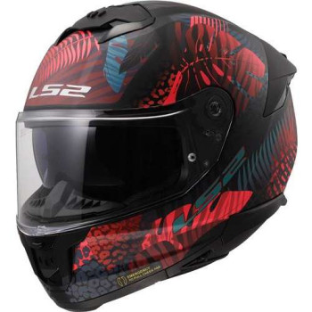 Casque moto LS2 FF808 STREAM II JUNGLE Noir/Rose 22.06