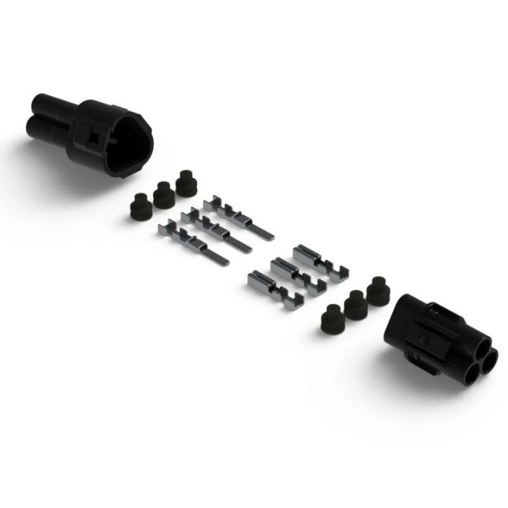 DENALI 3-pin sealed male/female connector (DNL.CTR.MT03)