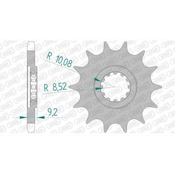 Pignon AFAM 14 dents pas 428 type 94121 HM-Honda CRE50 Derapage