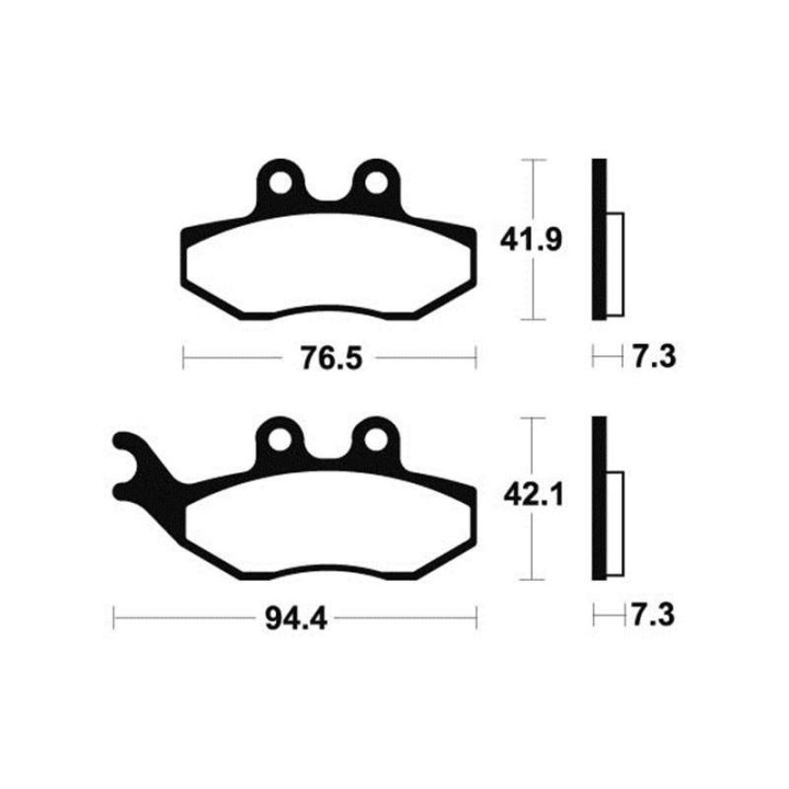 Brake plates Tecnium MA274
