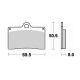 Plaquettes de frein sinter BRAKING  688CM66
