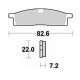 Brake pads sinter BRAKING 705CM44