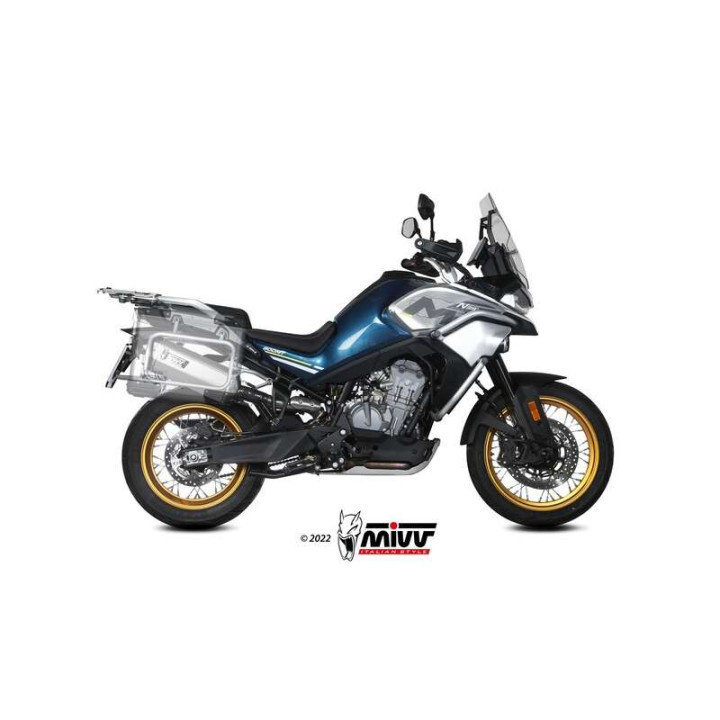 Mivv SPEED EDGE stainless steel approved muffler (CF.001.LRX) CF Moto 800MT