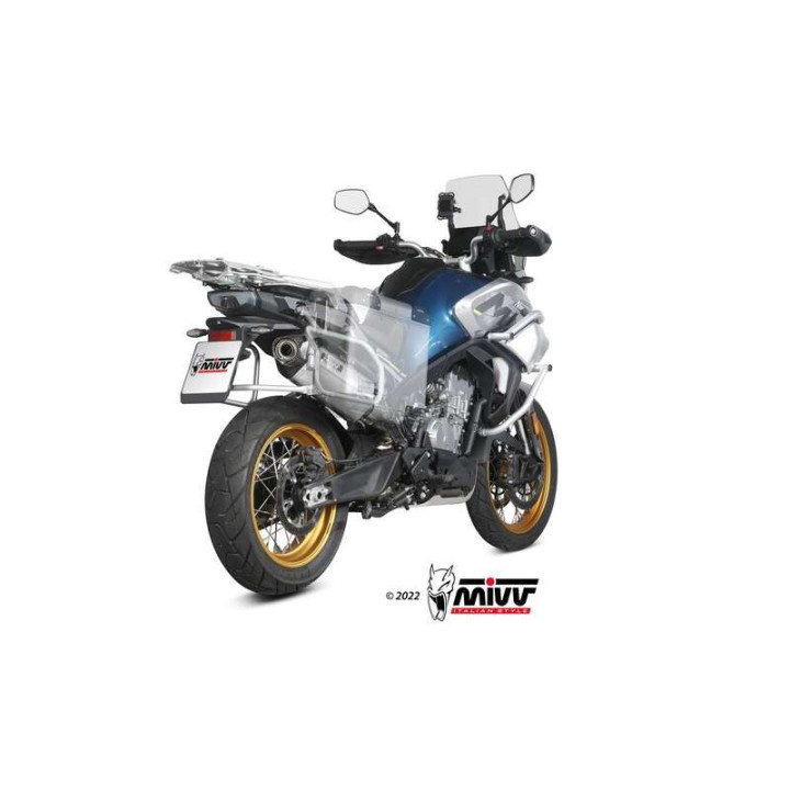 Mivv SPEED EDGE stainless steel approved muffler (CF.001.LRX) CF Moto 800MT