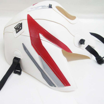 Tapis de réservoir Bagster blanc/déco rouge/gris clair/acier (1644E) Honda CB500F 2015 Tapis de réservoir Bagster blanc/déco rouge/gris clair/acier (1644E) Honda CB500F 2015