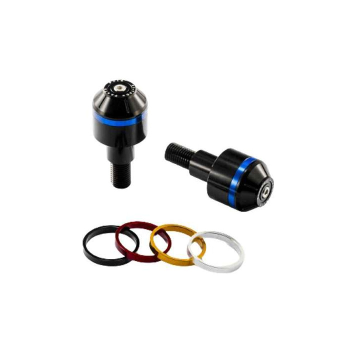 Embouts de guidon courts avec anneaux Puig NOIR (8016N) BMW C650 GT / C600 SPORT