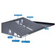 Oxford ZERO-G wall-mounted helmet/glove/glove rack
