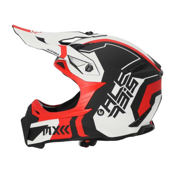 Casque moto cross Acerbis PROFILE 5 22.06 BLANC/ROUGE