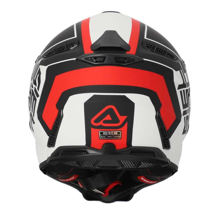 Casque moto cross Acerbis PROFILE 5 22.06 BLANC/ROUGE