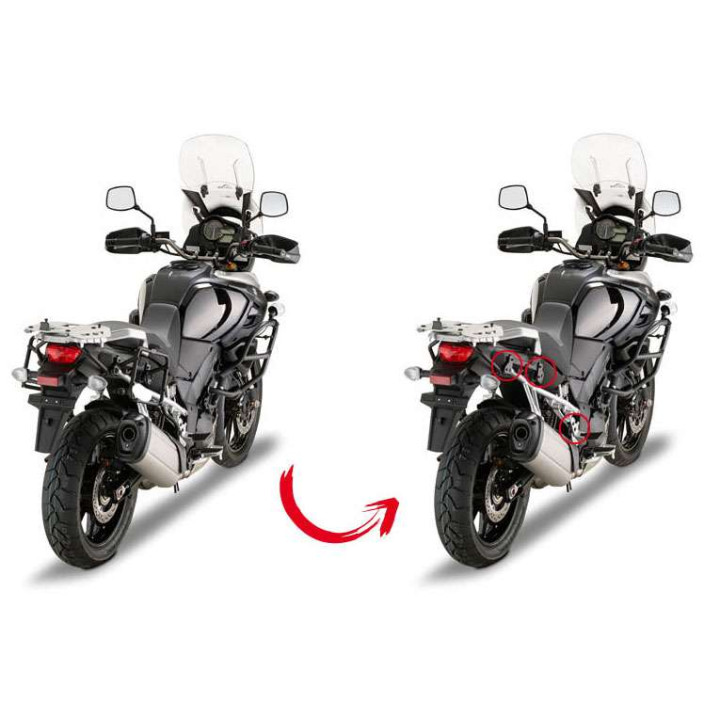 Support rapide valises Givi MONOKEY (PLR3105) Suzuki V-Strom 1000 14-