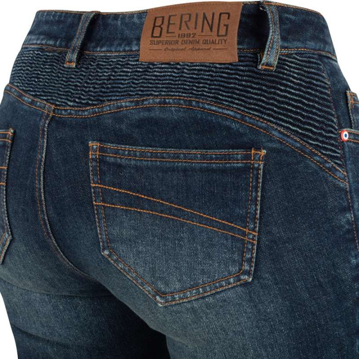 Jean moto femme Bering LADY TRACY BLEU