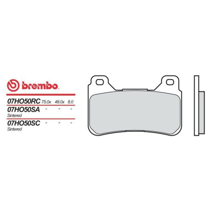 Motor brake pads sinter Brembo 07HO50SA