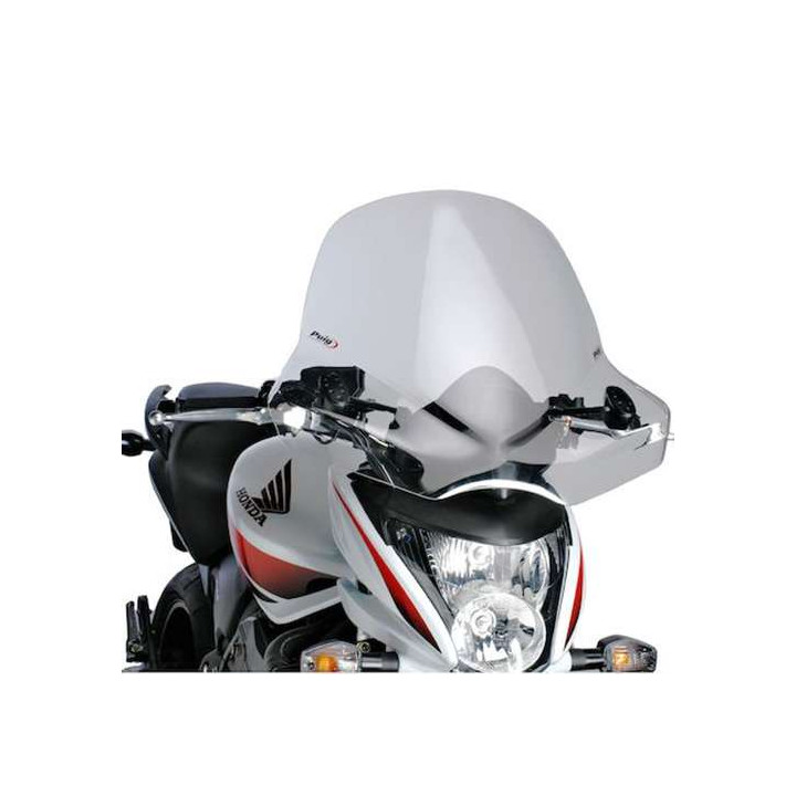 Puig TOURING II universal colorless windshield (5267W) for trapezoidal lights