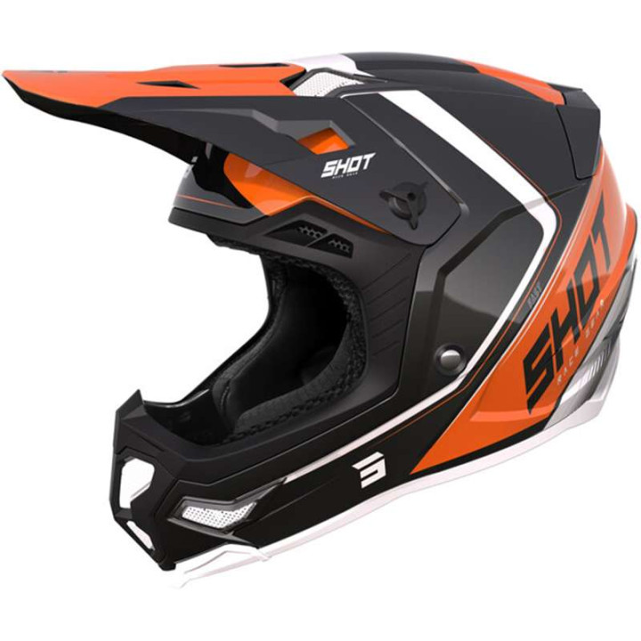 Casque cross Shot CORE FAST ORANGE PEARLY