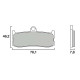 Motorcycle brake pads sinter Brembo 07GR06SA Triumph DAYTONA 675 09-