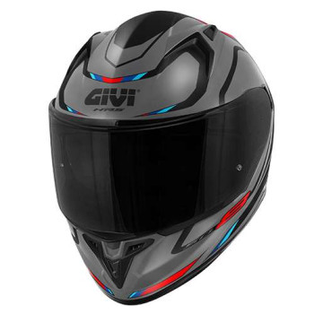 Casque moto Givi 50.8 MACH1 GRIS/ROUGE