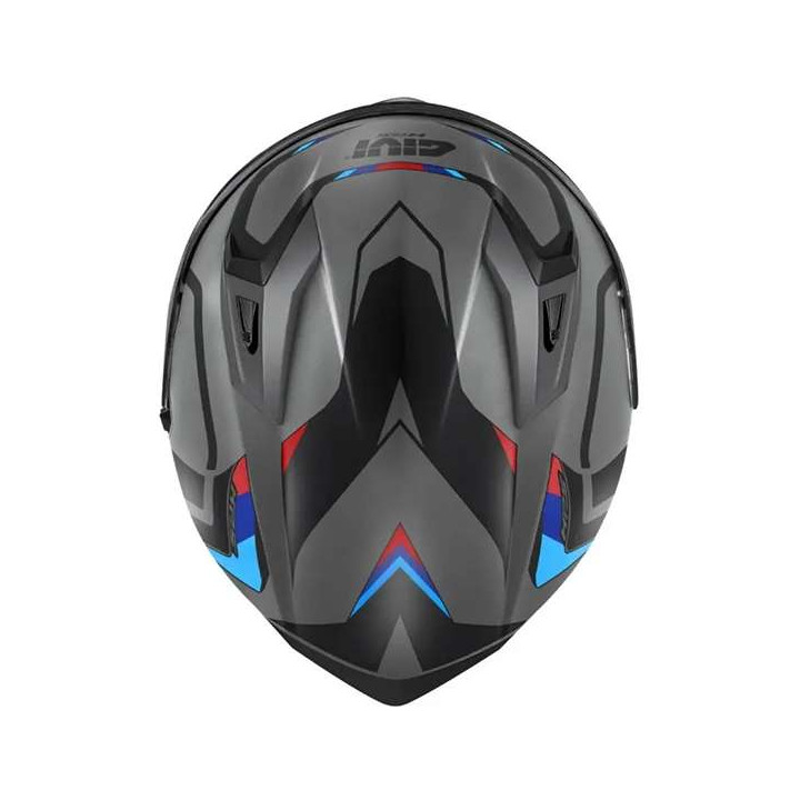 Casque moto Givi 50.8 MACH1 GRIS/ROUGE