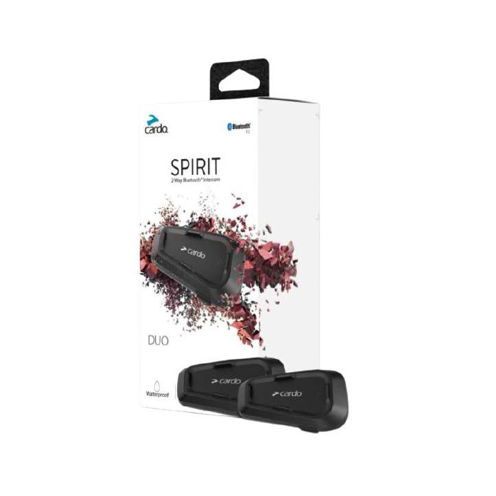 Intercoms moto Cardo SPIRIT DUO (2 Casques) Intercoms moto Cardo SPIRIT DUO (2 Casques)