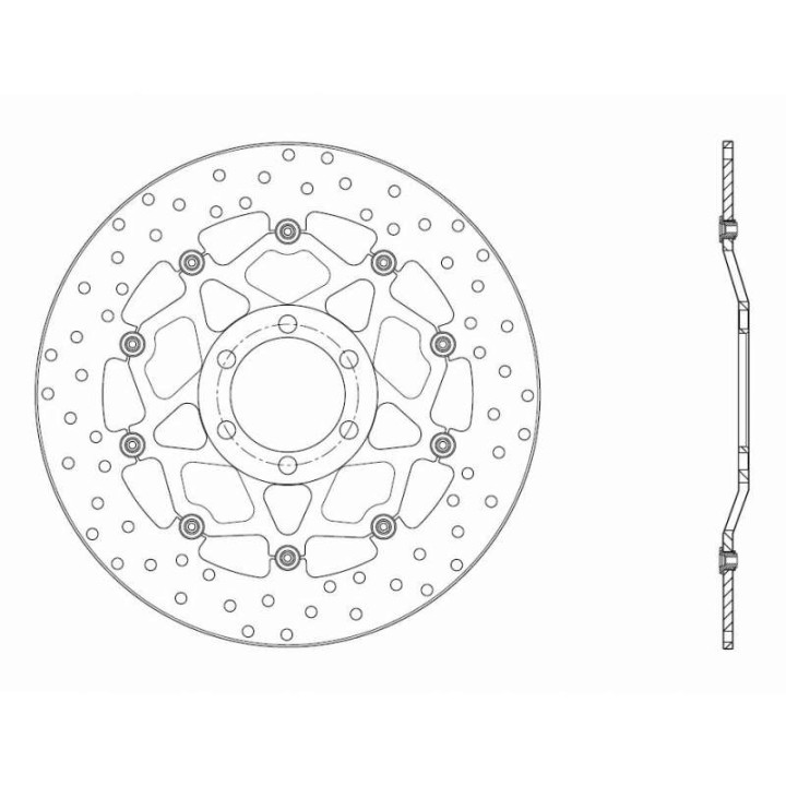 Disque de frein Brembo Série Oro 78B40870 Disque de frein Brembo Série Oro 78B40870