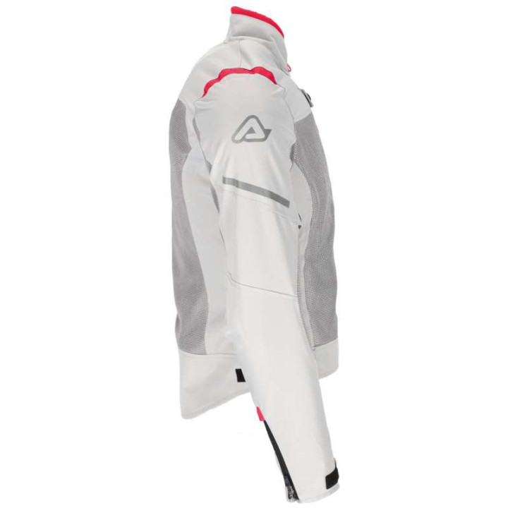 Blouson moto été femme Acerbis CE RAMSEY VENTED LADY GREY/PINK