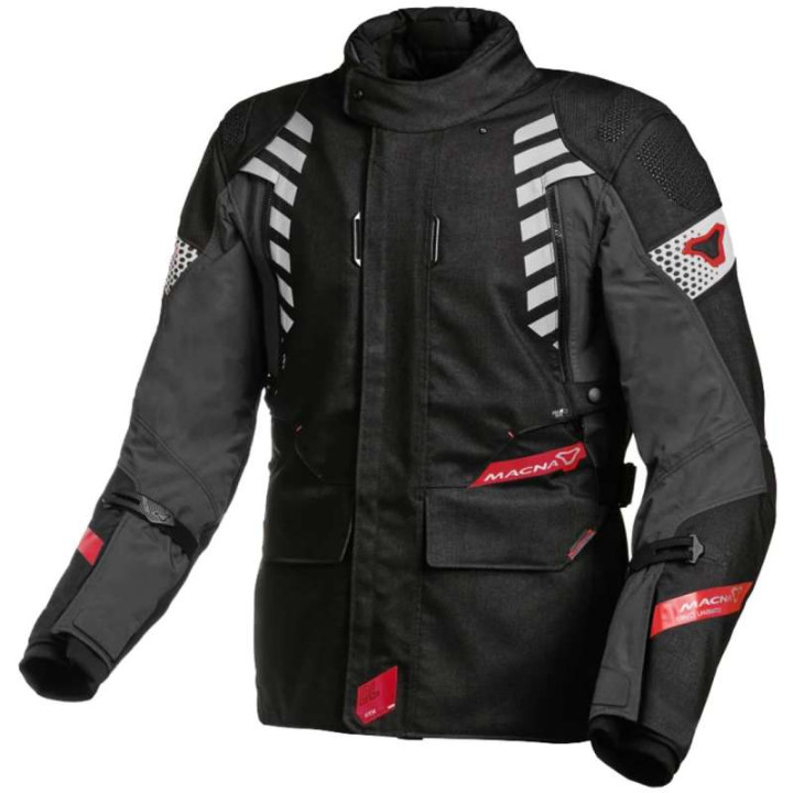Veste moto Macna ULTIMAX Noir/Rouge Veste moto Macna ULTIMAX Noir/Rouge