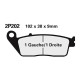 Semi-metal brake pads Nissin 2P-202GS