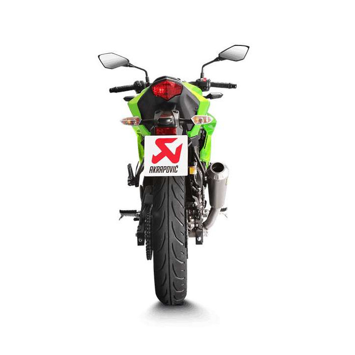 Akrapovic Titanium muffler Kawasaki Z125/250 NINJA 125/250 15-17
