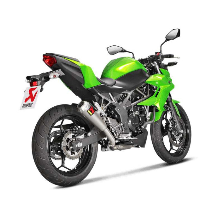 Akrapovic Titanium muffler Kawasaki Z125/250 NINJA 125/250 15-17