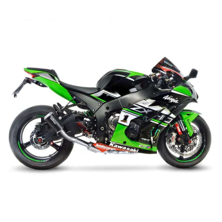 Silencieux homologué LeoVince LV-10 Black Edition (15200B) Kawasaki ZX-10R 16-18