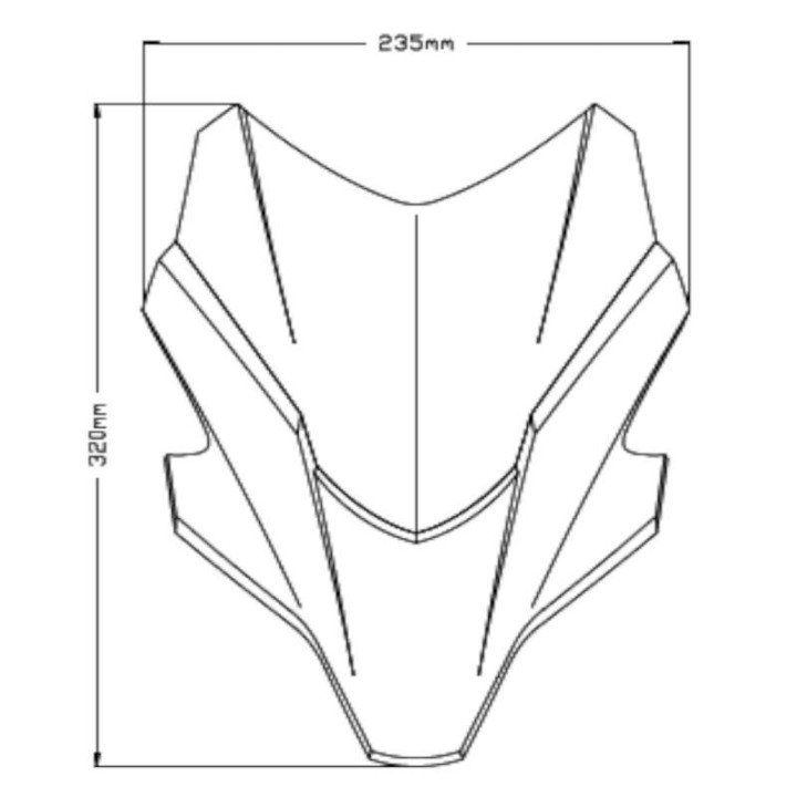 Windshield Puig NEW GENERATION SPORT (20618) MT-07 2021