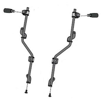 Support réglable (3493N) pour bulle Puig CRF1000L AFRICA TWIN Support réglable (3493N) pour bulle Puig CRF1000L AFRICA TWIN