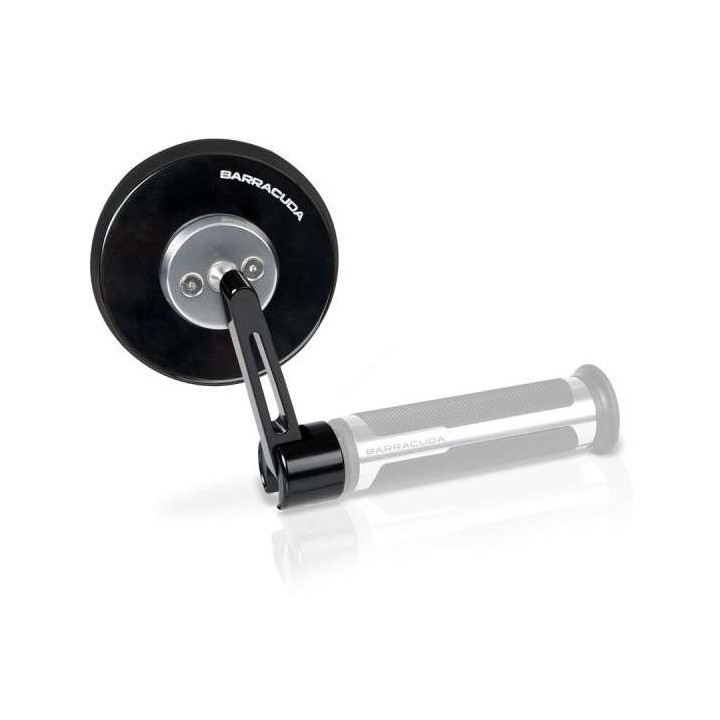 Barracuda SKIN-S handlebar-end mirrors Black Barracuda SKIN-S handlebar-end mirrors Black
