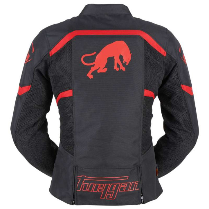 Blouson femme Furygan MYSTIC LADY EVO VENTED Noir/Rouge