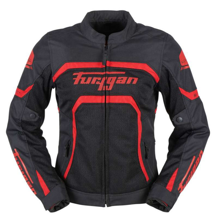 Blouson femme Furygan MYSTIC LADY EVO VENTED Noir/Rouge
