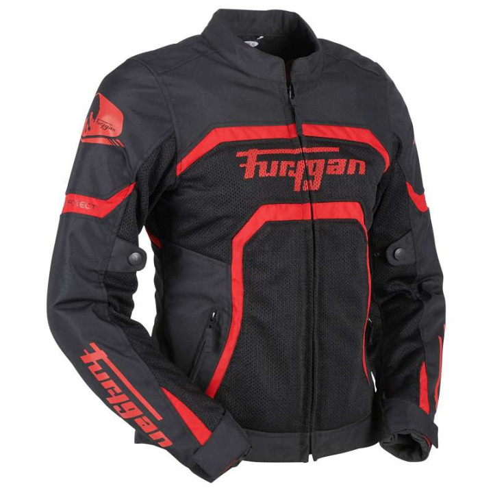 Blouson femme Furygan MYSTIC LADY EVO VENTED Noir/Rouge