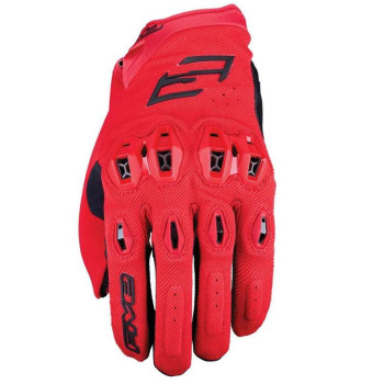 Gants moto d'été Five STUNT EVO 2 Rouge Gants moto d'été Five STUNT EVO 2 Rouge