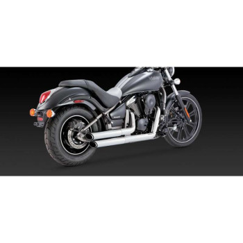 Ligne complète Vance & Hines TWIN SLASH chromée (18397) Kawasaki VN900 Vulcan