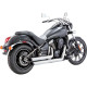 Ligne complète Vance & Hines TWIN SLASH chromée (18397) Kawasaki VN900 Vulcan
