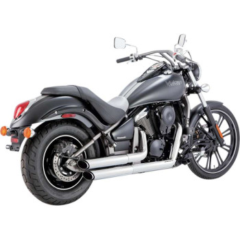 Ligne complète Vance & Hines TWIN SLASH chromée (18397) Kawasaki VN900 Vulcan