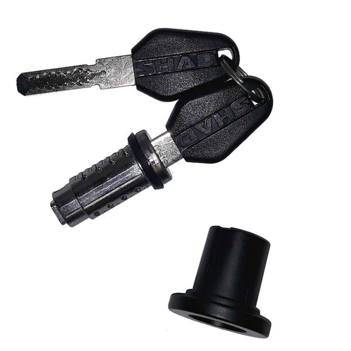 Secure cylinder lock + black key for Shad SH48/SH58X/SH59X top case (203076R)