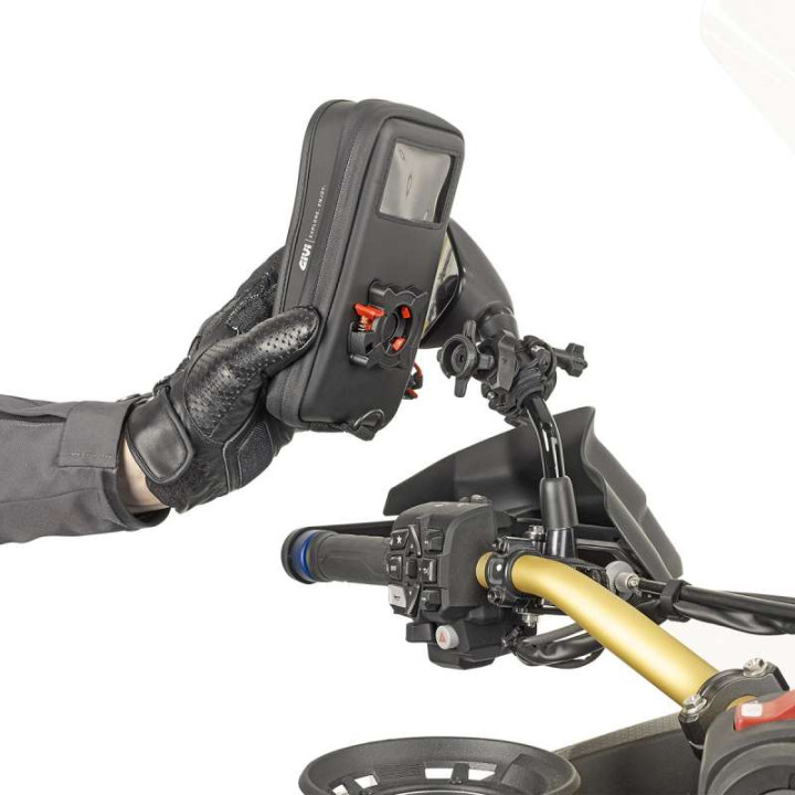Support moto GIVI S958B pour grand smartphone