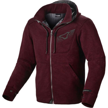Sweat moto Macna DISTRICT Rouge Bordeaux