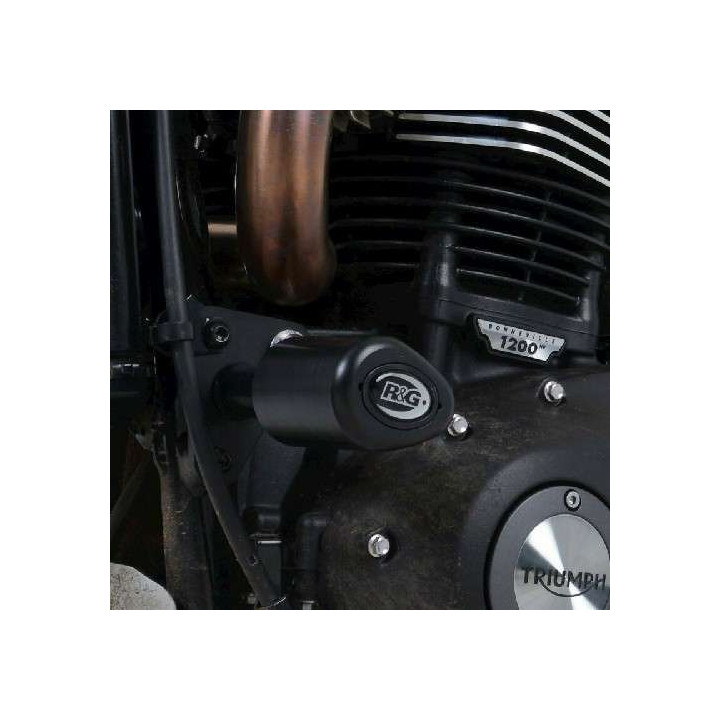 Tampons de protection R&G AERO Triumph Scrambler 1200 XC/1200 XE (CP0478BL)