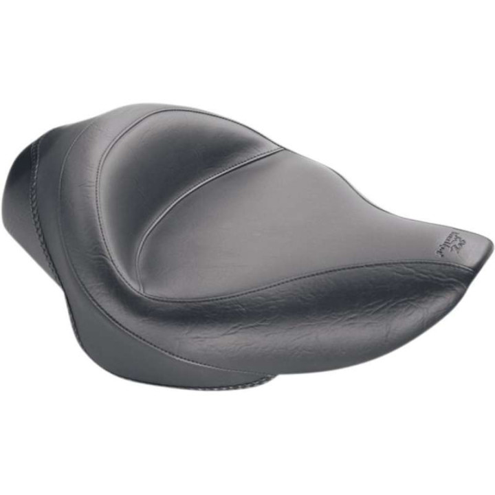 Selle confort Mustang WIDE SOLO VINTAGE Harley Davidson SPORTSTER 04- (réservoir 17 litres - 4.5 gallons)