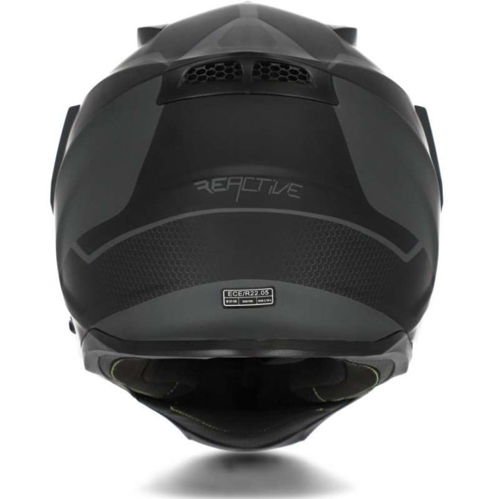 Casque moto enduro Acerbis REACTIVE GRAFFIX VTR Noir/Gris