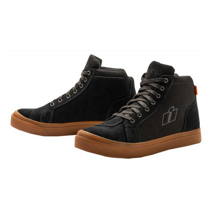 Chaussures moto Icon CARGA Noir/Marron