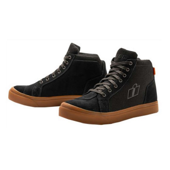 Chaussures moto Icon CARGA Noir/Marron